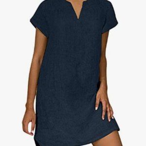 Blue dress - kaftan shift